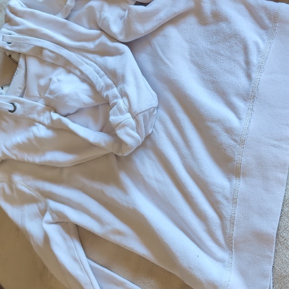 Aeropostale Sparkly Off-White Zip-Up Hoodie - Picture 6 of 6